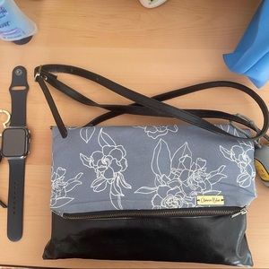 Amora blue crossbody purse